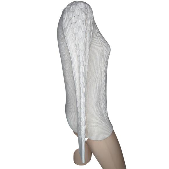 Gap Chunky Cableknit Fisherman Sweater Women XS Coastal Preppy Old Money Cabin‎ - Picture 4 of 8